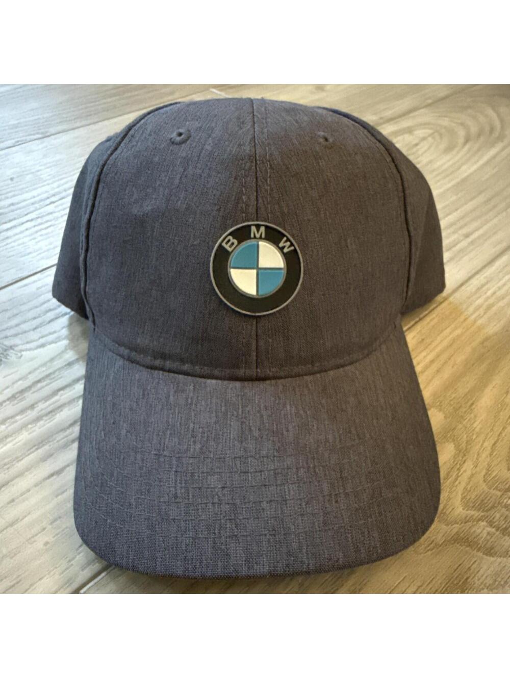 NWOT BMW Lifestyle Driving Hat Adjustable Rubber Logo